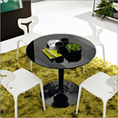 Planet dining table glass